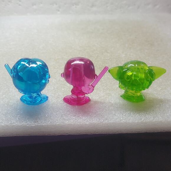 Star Wars Mini Figures Series 3 Exclusive Lightsaber Translucent Color Set Rare - Picture 10 of 13